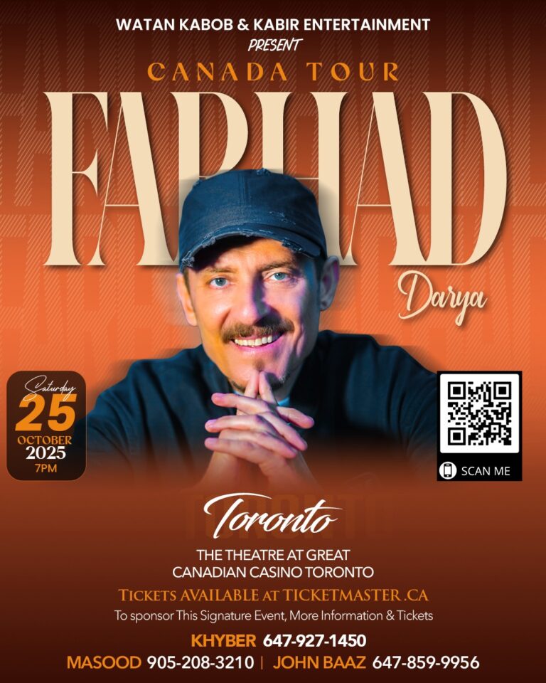 Farhad Darya Canada Tour